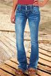 Rosiedress Button Down Bell Bottom Jeans with Pockets