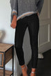 Rosiedress Slim Fit Faux Leather Leggings Pants with Pockets