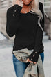 Rosiedress Solid Crewneck Long Sleeve Plain T-shirt
