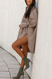 Rosiedress Lapel High Low Hem Button Down Shirt