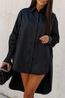 Rosiedress Lapel High Low Hem Button Down Shirt