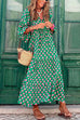 Rosiedress Puff Sleeve Geometry Printed Swing Dress