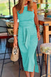 Rosiedress Halter Sleeveless Tie Waist Side Split Dress