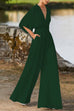 Rosiedress Deep V Neck High Waist Wide Leg Jumpsuit