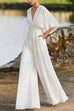 Rosiedress Deep V Neck High Waist Wide Leg Jumpsuit