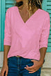 Rosiedress Classic V-neck Long Sleeve Basic Tops