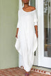 Rosiedress Long Sleeve Wide Leg Pockets Baggy Jumpsuit