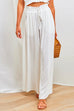 Rosiedress Drawstring Elastic Waist Wide Leg Baggy Pants(5 Colors Available)