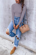 Rosiedress Mockneck Long Sleeves Slim Fit Bottoming Shirt
