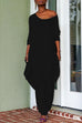 Rosiedress Long Sleeve Wide Leg Pockets Baggy Jumpsuit