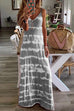 Rosiedress Sleeveless V Neck Tie Dye Maxi Cami Beach Dress
