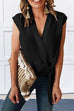 Rosiedress Elyse V Neck Tie Waist Wrap Top