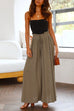 Rosiedress Drawstring Elastic Waist Wide Leg Baggy Pants(5 Colors Available)
