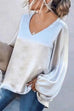 Rosiedress Taina V Neck Lantern Sleeve Top