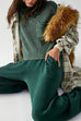 Rosiedress Mockneck Short Sleeves Top Pocketed Harem Pants Knitting Set