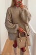 Rosiedress Drop Shoulder Plain Casual Pullover Sweater