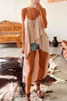 Rosiedress Solid High Low Hem Irregular Cami Top