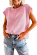 Rosiedress Crewneck Cap Sleeves Pullover Sweater