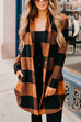 Rosiedress Vintage Curve Hem Button Down Plaid Shacket Jacket
