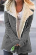 Rosiedress Lapel Button Down Pockets Fleece Lined Jacket