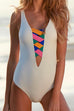 Rosiedress Fashion Color Ropes Cut Out One-piece Swimwear