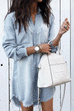 Rosiedress Hot Sale Button Down Denim Shirt Dress ( 2 Colors)