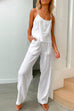 Rosiedress Cotton Linen Cami Top Wide Leg Pants Loungewear Set