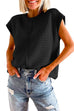 Rosiedress Crewneck Cap Sleeves Pullover Sweater