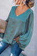 Rosiedress Taina V Neck Lantern Sleeve Top