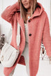 Rosiedress Solid Drop Shoulder Hoodied Knitting Cardigan