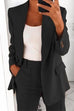 Rosiedress One Button Solid Office Blazer Jacket