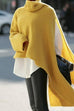Rosiedress Turtleneck Asymmetric Slit Sleeve Ribbed Knit Sweater