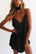 Rosiedress V Neck Sequin Cami Mini Party Dress