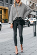Rosiedress Turtleneck Chunky Knit Slouchy Sweater