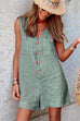 Rosiedress V Neck Buttons Wide Leg Tank Romper