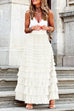 Rosiedress Ruffle Layered Mesh A-line Long Tulle Skirt