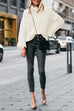 Rosiedress Turtleneck Chunky Knit Slouchy Sweater
