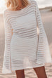 Rosiedress Backless Hollow Out Knitting Cover Up Dress