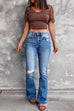 Rosiedress Distressed Bell Bottoms Ripped Jeans