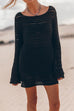 Rosiedress Backless Hollow Out Knitting Cover Up Dress