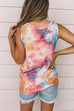 Rosiedress Casual Tie Dye Twist Knot Tank Top