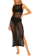 Rosiedress Backless Side Slit Bikini Cover Up Dress