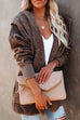 Rosiedress Open Front Hoodied Fuzzy Outwear with Pockets