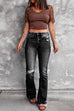 Rosiedress Distressed Bell Bottoms Ripped Jeans