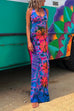 Rosiedress Strappy Backless Tie Dye Maxi Dress