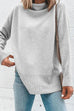 Rosiedress Turtleneck Drop Shoulder Long Sleeve Sweater Top