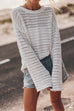 Rosiedress Crewneck Long Sleeves Hollow Out Boho Knitting Pullovers