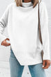 Rosiedress Janice Turtleneck Side Split Long Sleeve Top