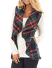 Rosiedress Pockets Plaid Jacket Vest