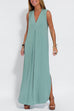 Rosiedress Sleeveless V Neck Side Split Maxi Dress
